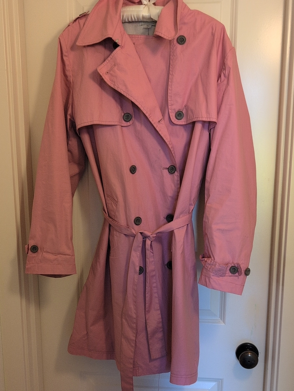 RARE Vintage Garnet Hill Y2K Lined Trench Coat, Versatile, 100% Cotton Shell